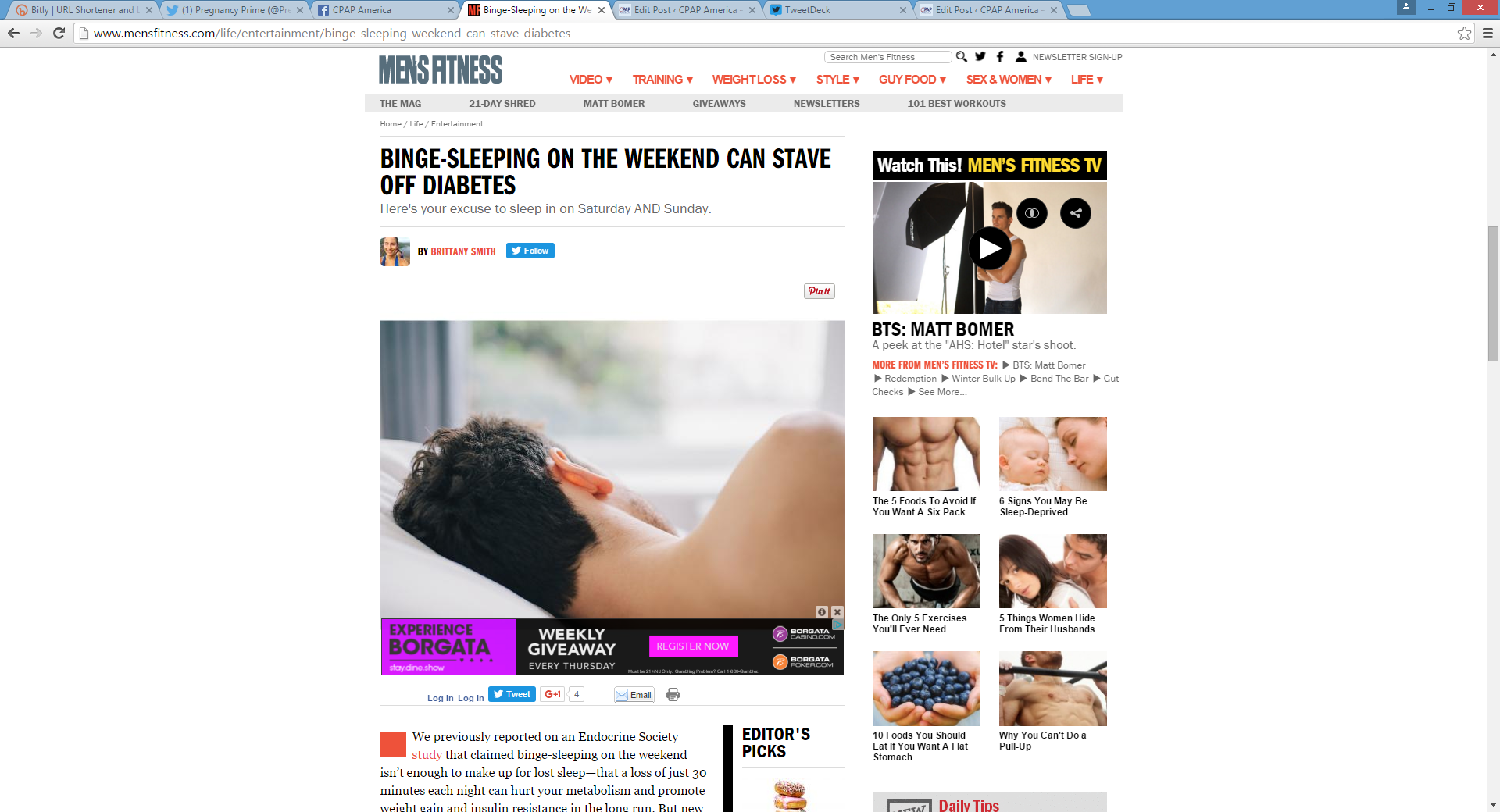 Can Weekend Binge-Sleeping Help Avert Diabetes?