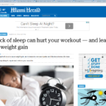 How a lack of sleep can effect your workout