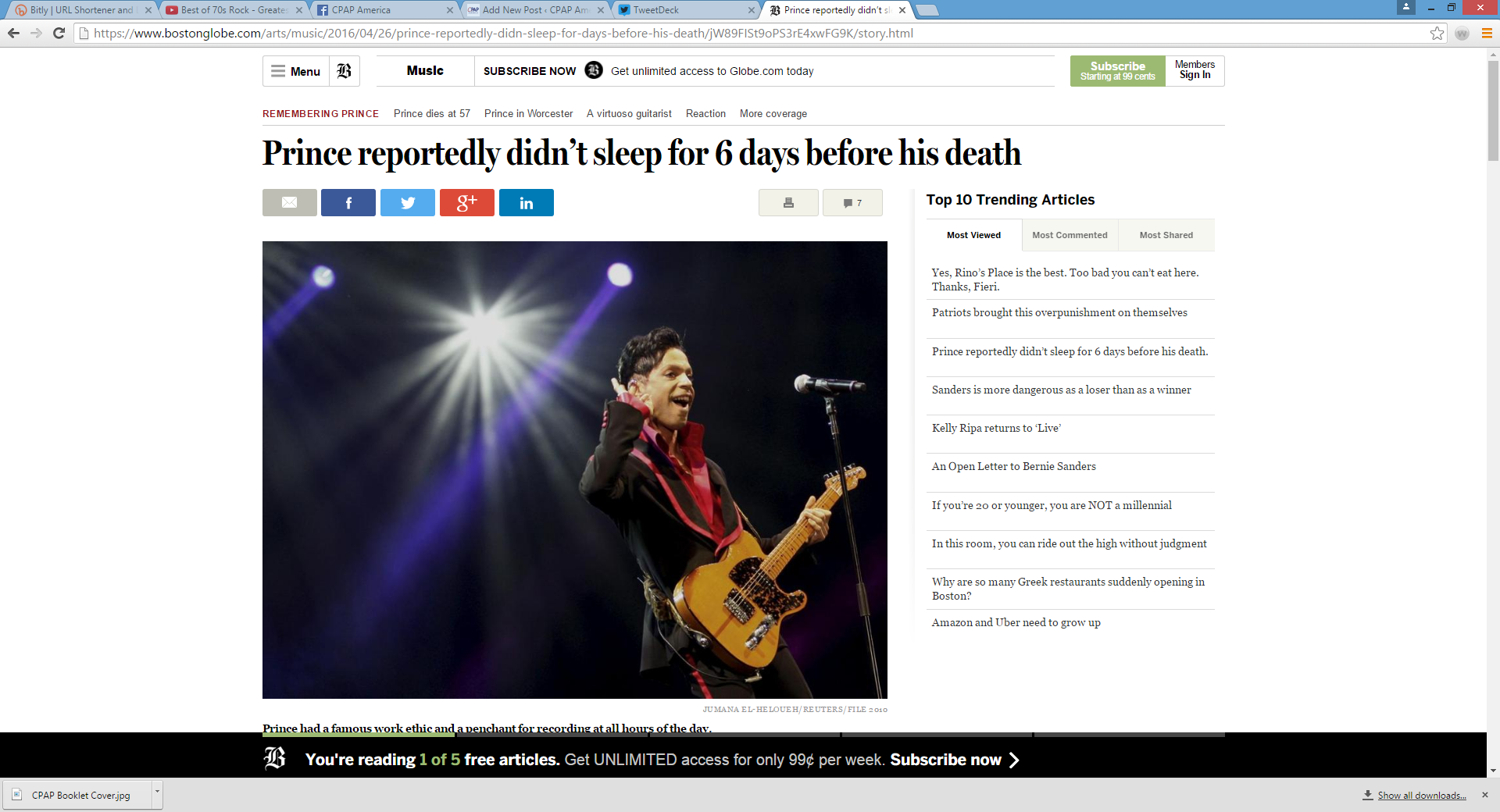 Prince: Did lack of sleep contribute to his death?