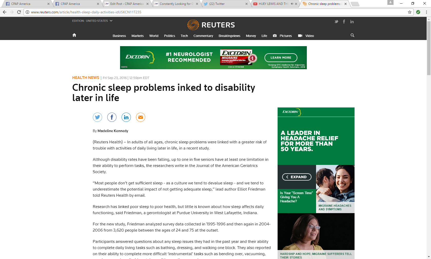 Could Chronic Sleep Problems Lead To Disability?