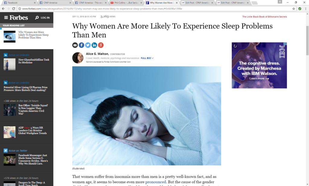 Study: Women More Likely To Have Sleep Issues Than Men