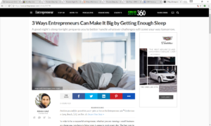Entrepreneurs Can Make It Big And Get Proper Sleep
