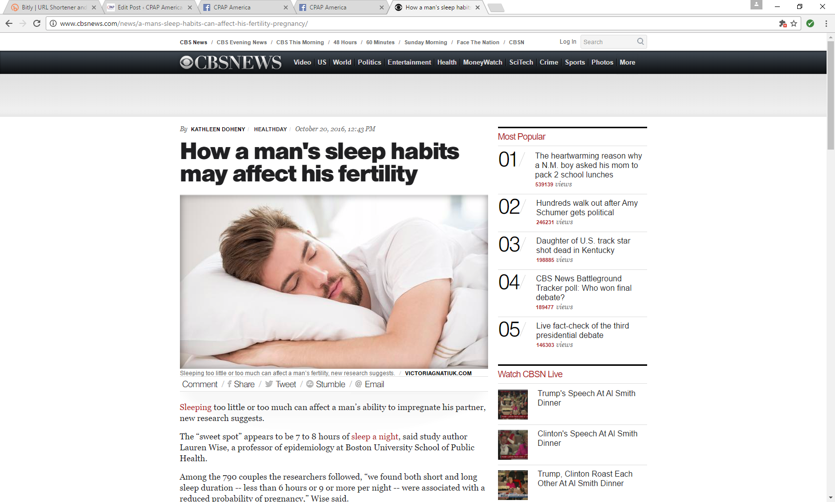 STUDY: A Man's Sleep Habits Could Affect His Fertility