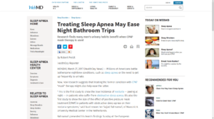 sleep apnea related bathroom trips